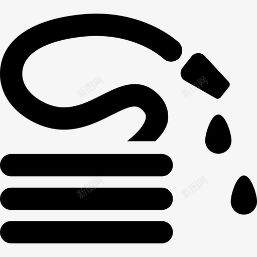 水带滴水四季皆宜图标svg_新图网 https://ixintu.com 四季皆宜 水带滴水