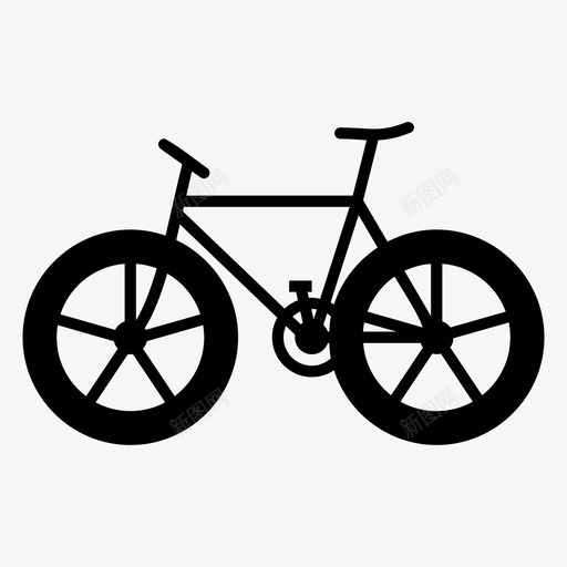 自行车交通工具轮子图标svg_新图网 https://ixintu.com 交通工具 自行车 轮子