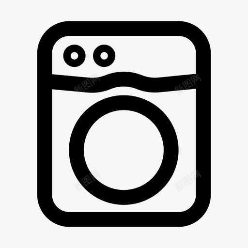 洗衣服图标svg_新图网 https://ixintu.com 洗衣服