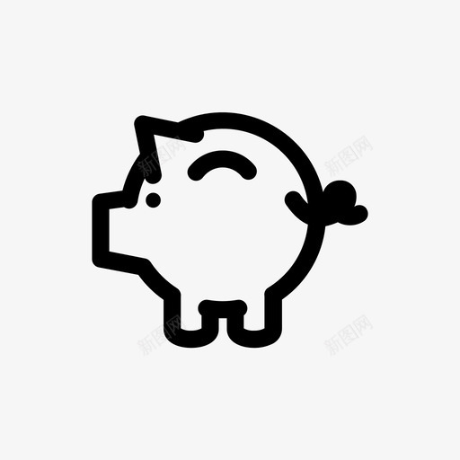 存钱罐储蓄杂项物品图标svg_新图网 https://ixintu.com 储蓄 存钱罐 杂项物品