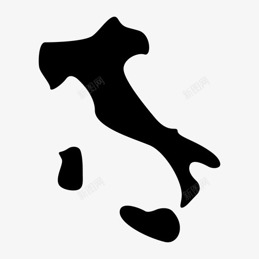 意大利地图svg_新图网 https://ixintu.com 意大利地图 italy