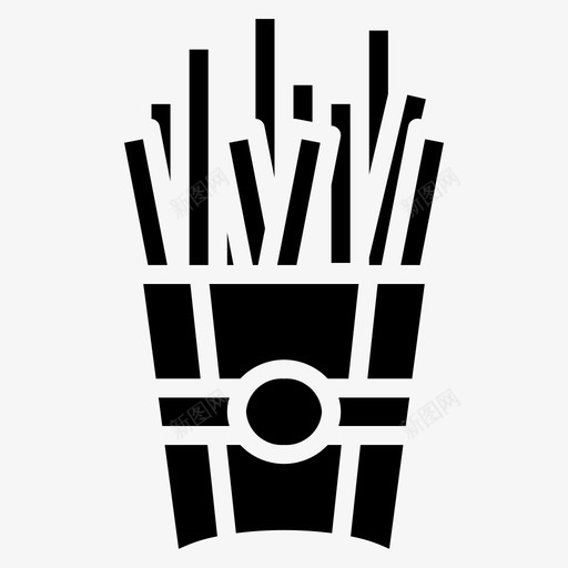 薯条食品法式食品图标svg_新图网 https://ixintu.com 外卖 法式食品 薯条 食品 食品和饮料