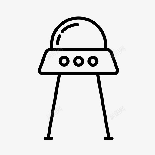 飞碟外星人科幻图标svg_新图网 https://ixintu.com 外星人 太空 宇宙飞船 科幻 科幻小说 飞碟