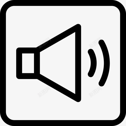 扬声器高音质高音量图标svg_新图网 https://ixintu.com 大声音 扬声器 概述网页用户界面 高音质 高音量