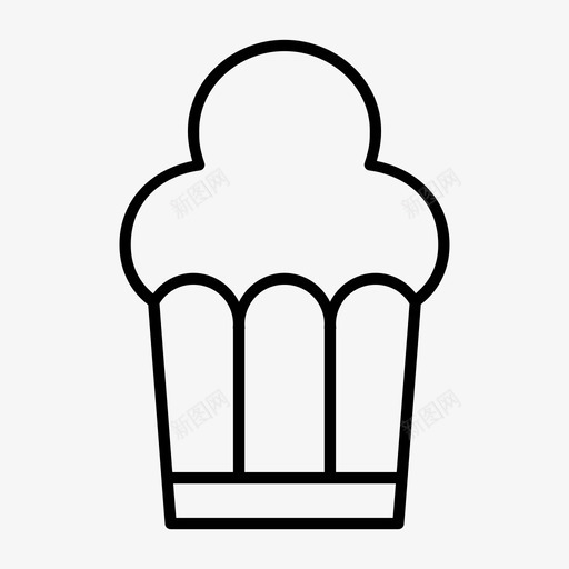 松饼纸杯蛋糕甜点图标svg_新图网 https://ixintu.com 松饼 甜点 纸杯蛋糕 食物