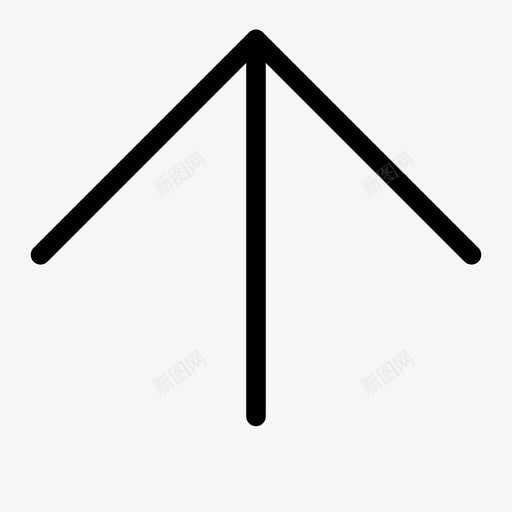 向上箭头方向图标svg_新图网 https://ixintu.com 前进 向上 增加值 导航箭头papt 方向 箭头
