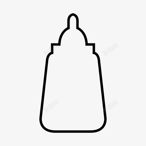 婴儿奶瓶儿童食品图标svg_新图网 https://ixintu.com 儿童 婴儿奶瓶 营养 食品