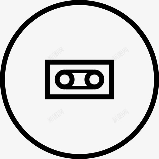 盒式磁带底座录音机图标svg_新图网 https://ixintu.com 基本工具01 底座 录音机 盒式磁带