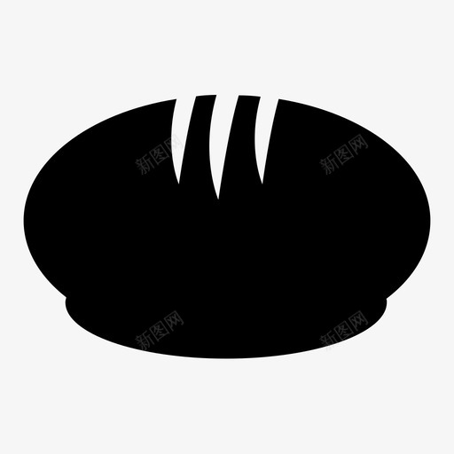 面包基督教圣餐图标svg_新图网 https://ixintu.com 圣餐 基督教 基督教圣像 小麦 面包