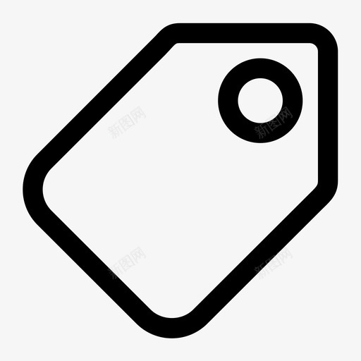 标签线框svg_新图网 https://ixintu.com 标签线框