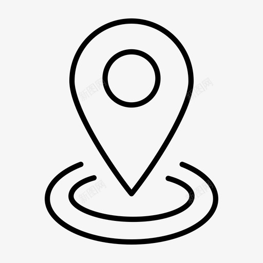 找到位置地址坐标图标svg_新图网 https://ixintu.com 地址 地点 坐标 找到位置