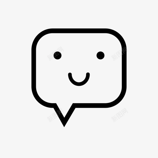 笑语泡泡表情符号引语图标svg_新图网 https://ixintu.com 引语 笑 笑语泡泡 表情符号 说