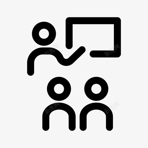 教学队形学习图标svg_新图网 https://ixintu.com 仪表板用户界面 学习 学校 教学 教师 演示 队形