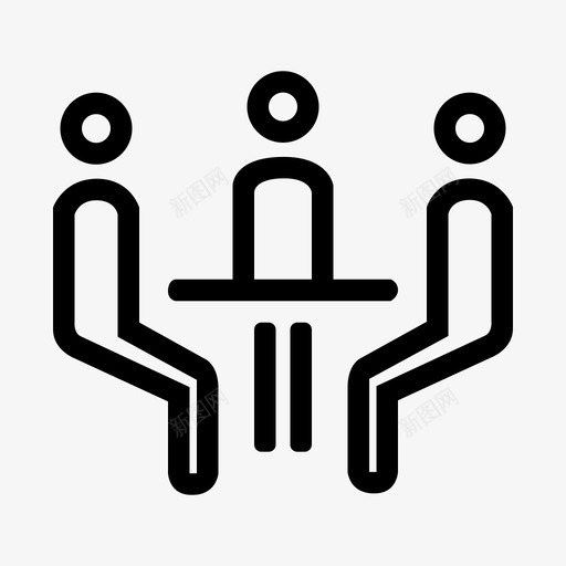 会议 开会 讨论svg_新图网 https://ixintu.com 会议 开会 讨论