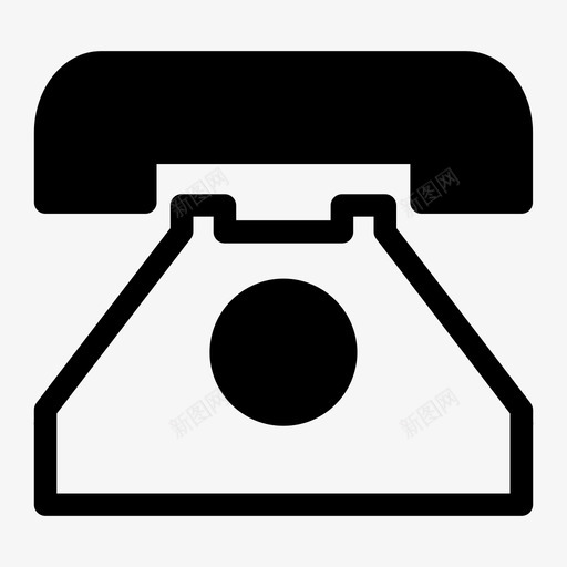 电话联系我们座机图标svg_新图网 https://ixintu.com 复古电话 座机 电话 联系我们