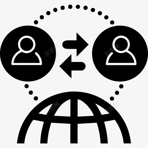 万维网环球网图标svg_新图网 https://ixintu.com 万维网 环球网
