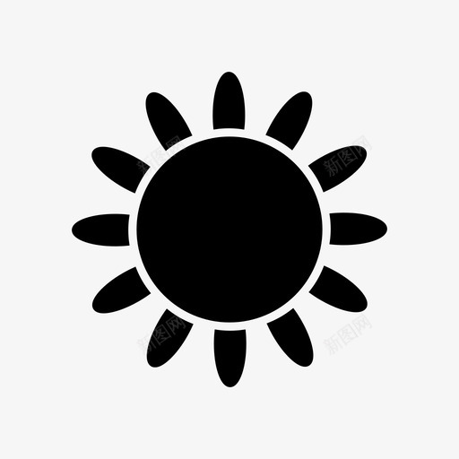 太阳元素天气图标svg_新图网 https://ixintu.com 元素 天气 太阳