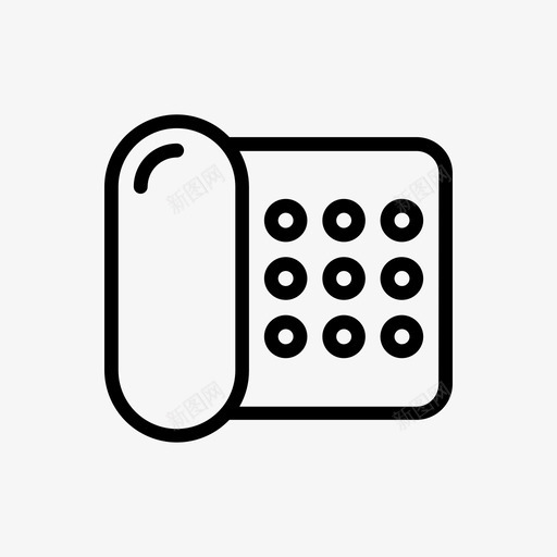 电话接口电话号码图标svg_新图网 https://ixintu.com 接口 电话 电话号码