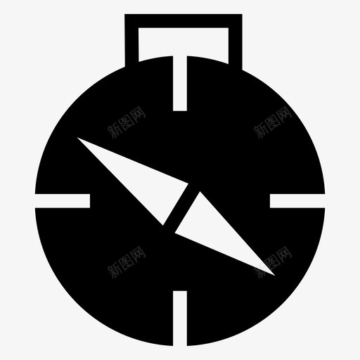 指南针方向位置图标svg_新图网 https://ixintu.com 位置 地图和导航符号 指南针 指针 搜索 方向