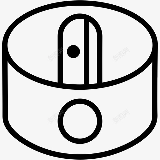 卷笔刀办公室铅笔图标svg_新图网 https://ixintu.com 办公室 卷笔刀 工具 教育科学 铅笔
