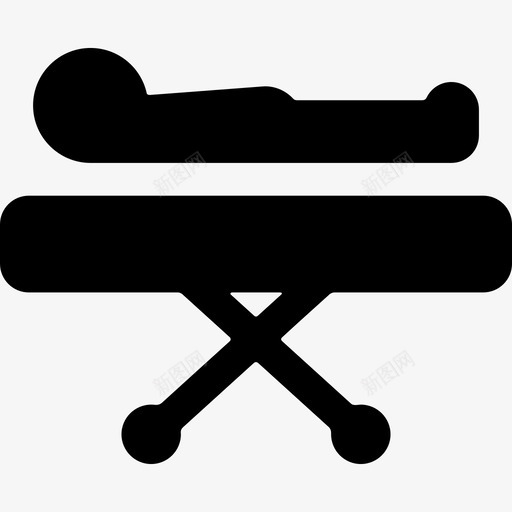 担架上的病人医生医院图标svg_新图网 https://ixintu.com 医生 医院 担架上的病人