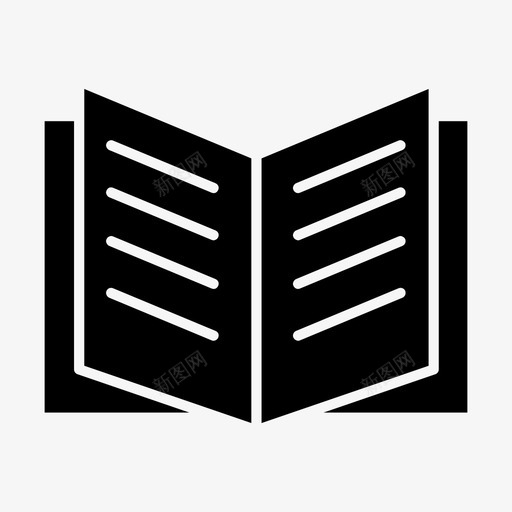 书电子书学习图标svg_新图网 https://ixintu.com 书 图书馆 学习 教学 电子书