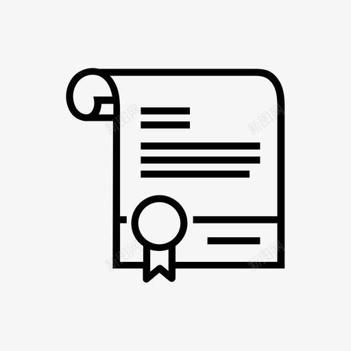 文凭合同股权图标svg_新图网 https://ixintu.com 合同 房子 文凭 股权 股票