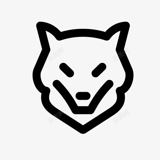 狼动物狗图标svg_新图网 https://ixintu.com 冬季城 动物 斯塔克 权力的游戏 狗 狼