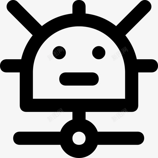 机器人小说未来主义图标svg_新图网 https://ixintu.com 小说 技术 未来主义 机器人 机器人24线 科学