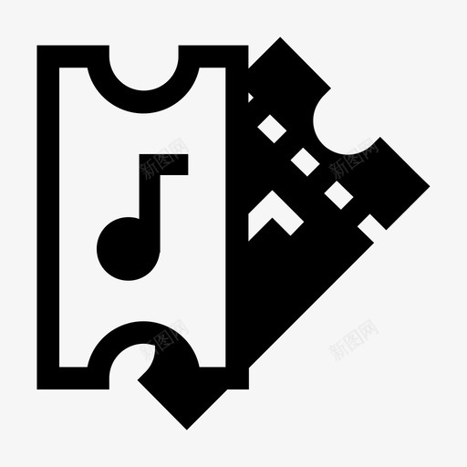 门票音乐会门票音乐票图标svg_新图网 https://ixintu.com 演出 门票 音乐会门票 音乐票