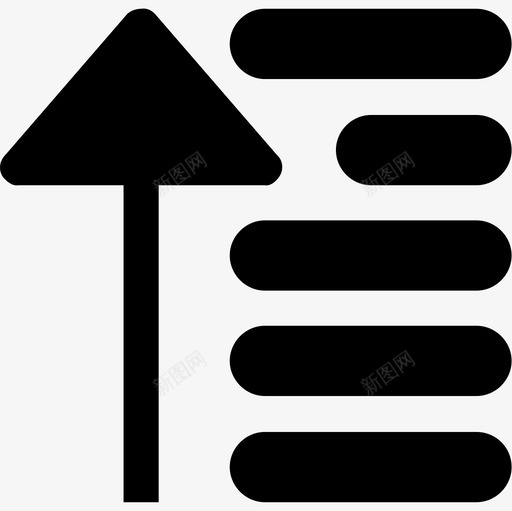 向上排列_块svg_新图网 https://ixintu.com 向上排列_块