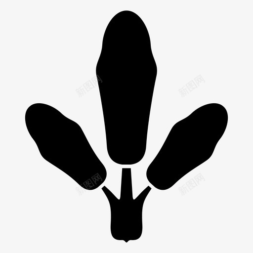 菠菜食物健康图标svg_新图网 https://ixintu.com 健康 健康生活 菠菜 蔬菜 食物