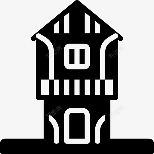 都铎王朝建筑建筑物图标svg_新图网 https://ixintu.com 建筑 建筑物 都铎王朝