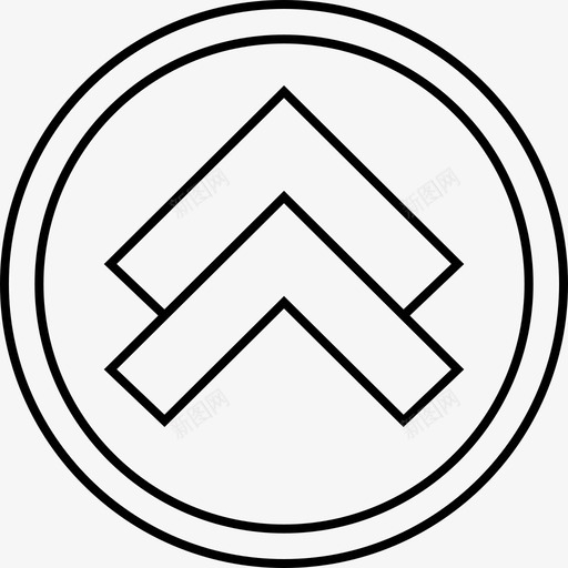 向上箭头方向点图标svg_新图网 https://ixintu.com 向上箭头 指针 方向 点 箭头4s3灯