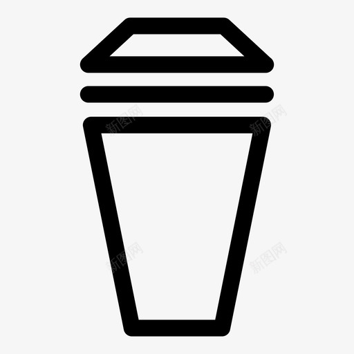 咖啡杯卡布奇诺饮料图标svg_新图网 https://ixintu.com 卡布奇诺 咖啡杯 浓缩咖啡 轮廓杯和玻璃杯 饮料