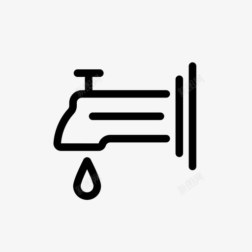 水龙头浴室水龙头房子周围图标svg_新图网 https://ixintu.com 房子周围 水龙头 浴室水龙头