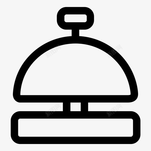 铃警报器门房图标svg_新图网 https://ixintu.com 前台 警报器 酒店 铃 门房
