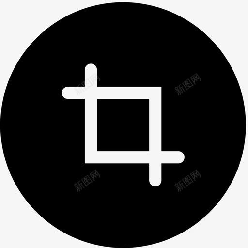 裁剪剪切修改图标svg_新图网 https://ixintu.com 修改 剪切 形状 照片编辑器图标 裁剪 调整大小