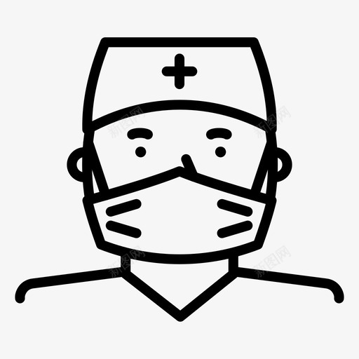 外科医生医疗保健医院图标svg_新图网 https://ixintu.com 医疗 医疗保健 医院 外科 外科医生