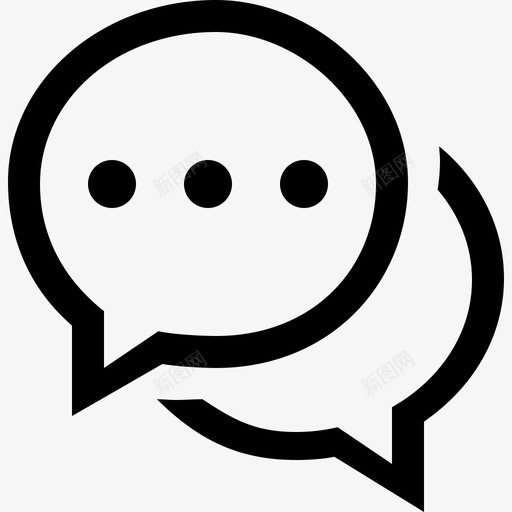 对话框对话_线svg_新图网 https://ixintu.com 对话框对话_线