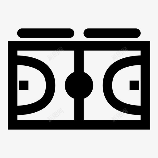 篮球场地球场图标svg_新图网 https://ixintu.com 场地 岩石 球场 篮球 运动