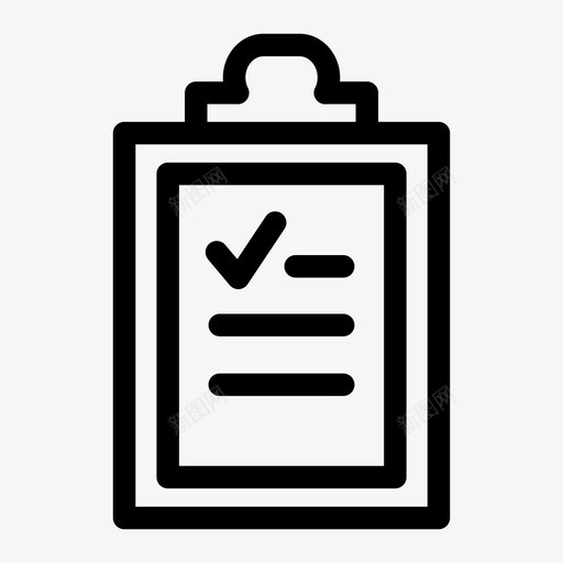 选中列表剪贴板文档图标svg_新图网 https://ixintu.com 剪贴板 文档 粘贴 选中列表
