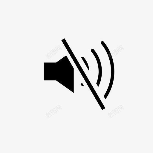 会议中_扬声器_关闭svg_新图网 https://ixintu.com 会议中_扬声器_关闭