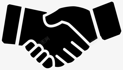 握手生意交易图标svg_新图网 https://ixintu.com 交易 握手 生意