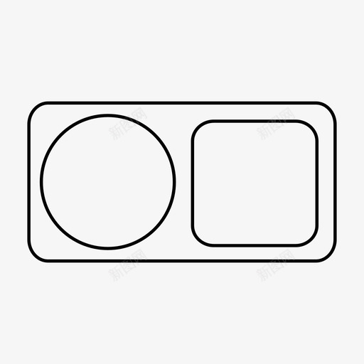 粉剂化妆品装饰化妆品图标svg_新图网 https://ixintu.com 化妆品 眼影 粉剂 粉底 装饰化妆品