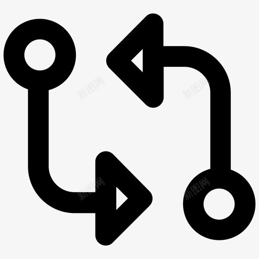 比较git反转图标svg_新图网 https://ixintu.com 反转 比较git
