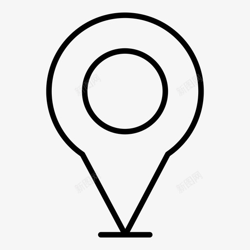 标记位置点图标svg_新图网 https://ixintu.com 位置 标记 点