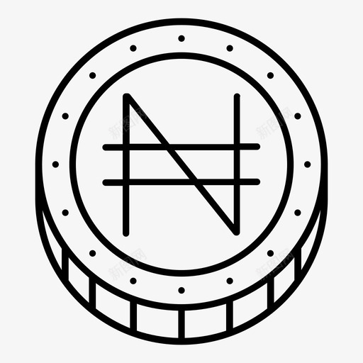 尼日利亚奈拉硬币货币图标svg_新图网 https://ixintu.com 尼日利亚奈拉 硬币 硬币货币 货币 金融