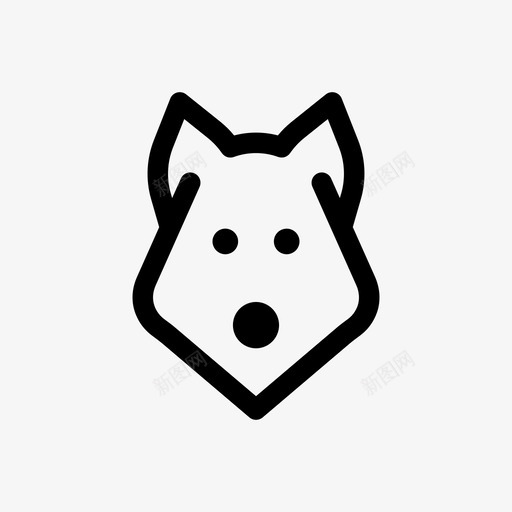狼狗猎犬图标svg_新图网 https://ixintu.com 兽医 宠物 杂七杂八提纲 狗 狼 猎犬