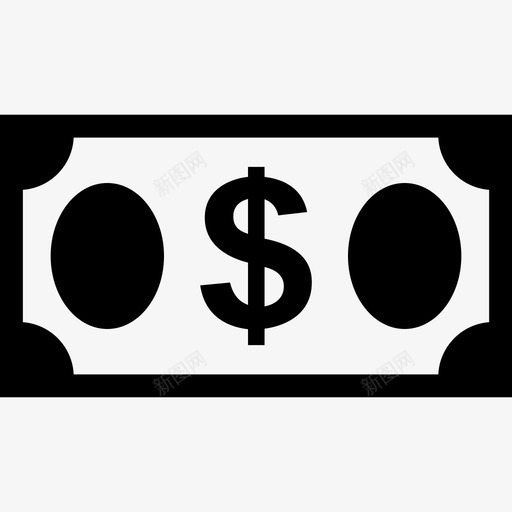 美元钞票货币金融图标svg_新图网 https://ixintu.com 美元钞票 货币 金融